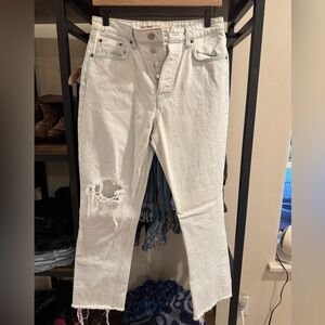 GRLFRND Light Distressed Boyfriend Jeans